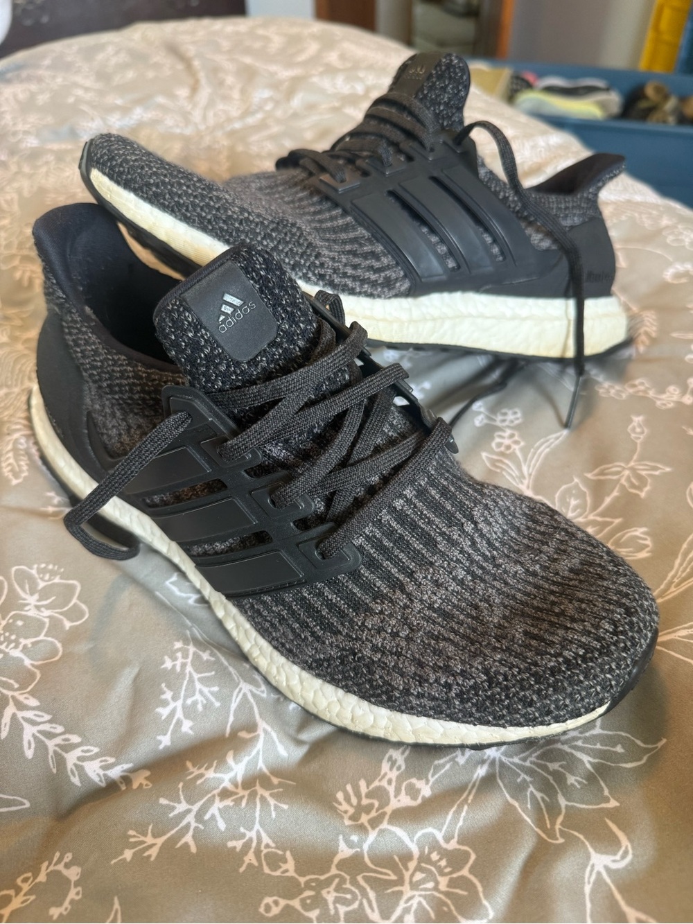 adidas Black and White Men’s Running Sneakers